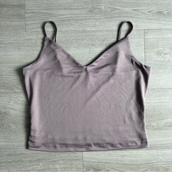 Dynamite Sienna Crop Top - Dusty Lavender - Picture 2 of 3